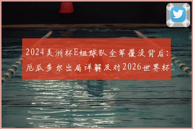 2024美洲杯E组球队全军覆没背后:厄瓜多尔出局详解及对2026世界杯预选赛的连锁影响